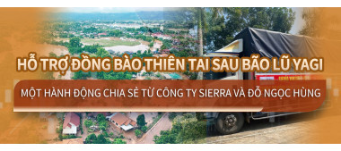 Hỗ Trợ Đồng Bào Thiên Tai Sau Bão Lũ Yagi - Một Hành Động Chia Sẻ Từ Công Ty Sierra và Đỗ Ngọc Hùng